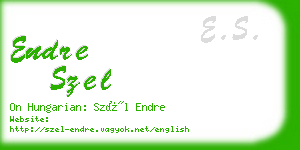 endre szel business card